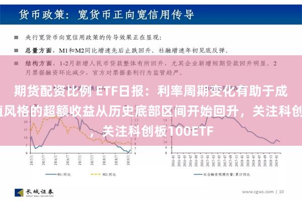 期货配资比例 ETF日报：利率周期变化有助于成长相对价值风格的超额收益从历史底部区间开始回升，关注科创板100ETF