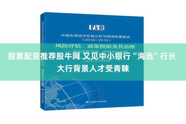 股票配资推荐股牛网 又见中小银行“海选”行长 大行背景人才受青睐