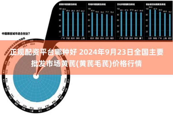 正规配资平台哪种好 2024年9月23日全国主要批发市场黄芪(黄芪毛芪)价格行情