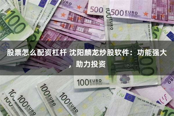 股票怎么配资杠杆 沈阳麟龙炒股软件：功能强大，助力投资