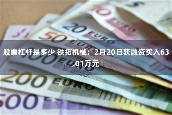 股票杠杆是多少 铁拓机械：2月20日获融资买入63.01万元